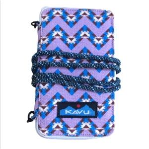 Kavu Go Time lavender royal blue crossbody